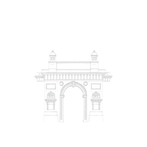 Gateway of India line illustration
